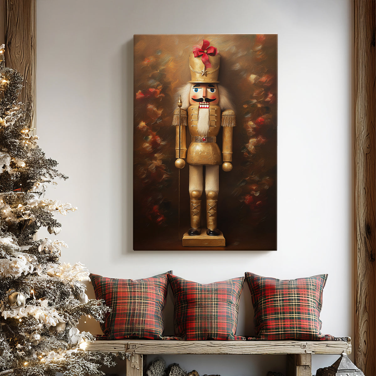 Amber Snow Lane - Canvas Art Print