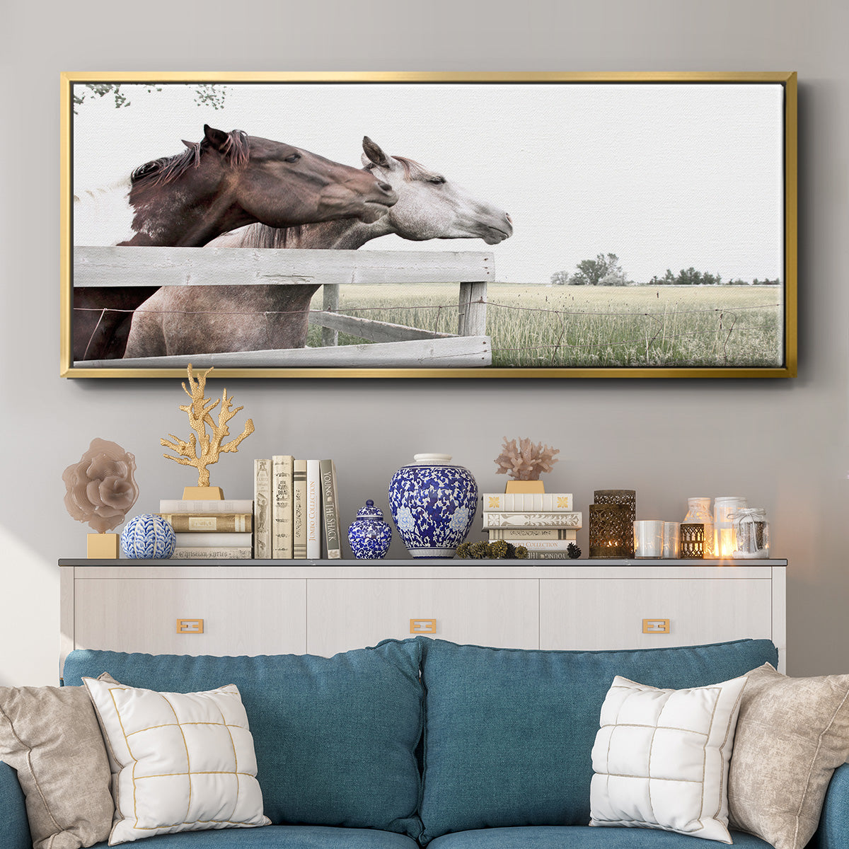 Conspirators - Floater Framed Canvas Print