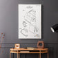 Toilet Paper Patent II - Canvas Art Print