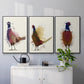 Pheasant Shooting Party 5 - Framed Premium Gallery Wrapped Canvas L Frame 3 Piece Set - Ready to Hang