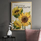 Fresh Picked Sunflowers - Modern Framed Canvas Print