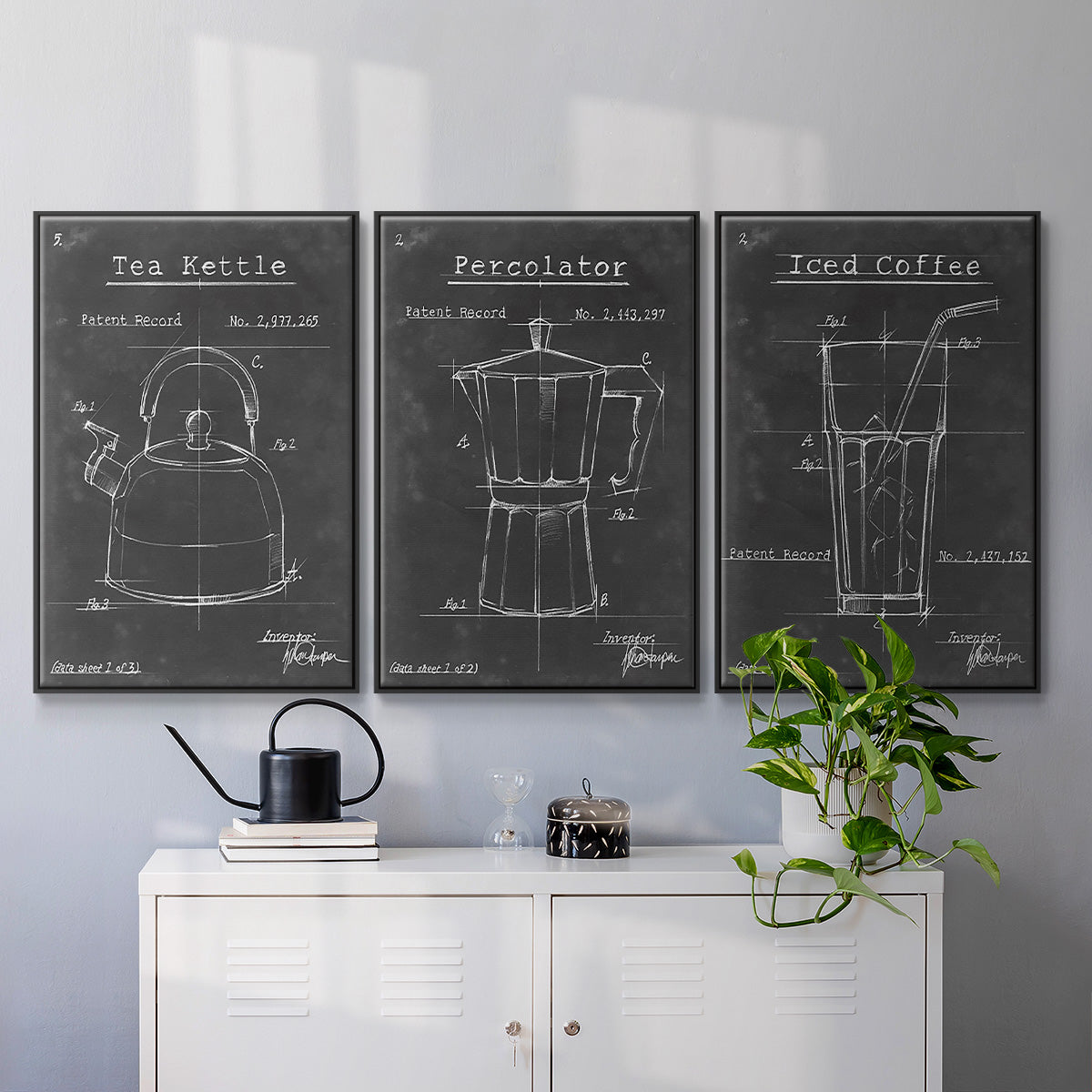 Morning Routine IV - Floater Framed Canvas Set
