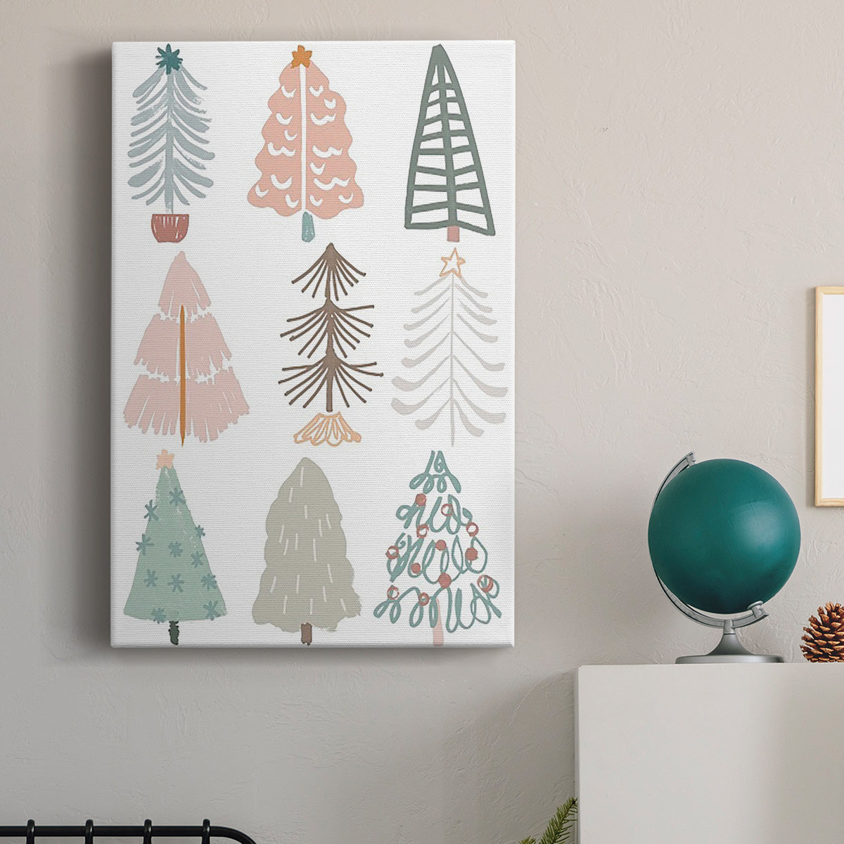 Christmas Tree Sketchbook II Premium Gallery Wrapped Canvas - Ready to Hang