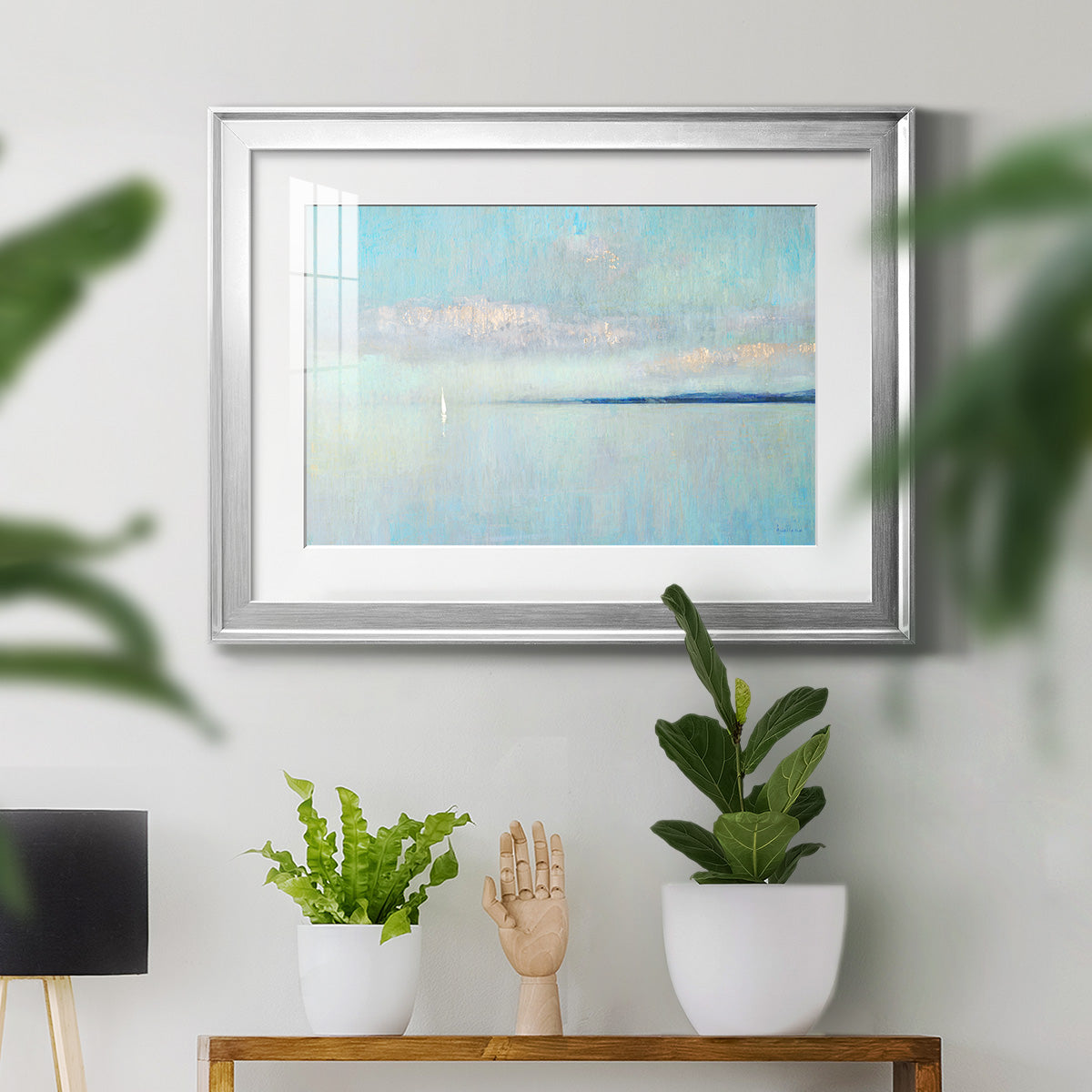 Sunrise Haze - Modern Framed Art Print
