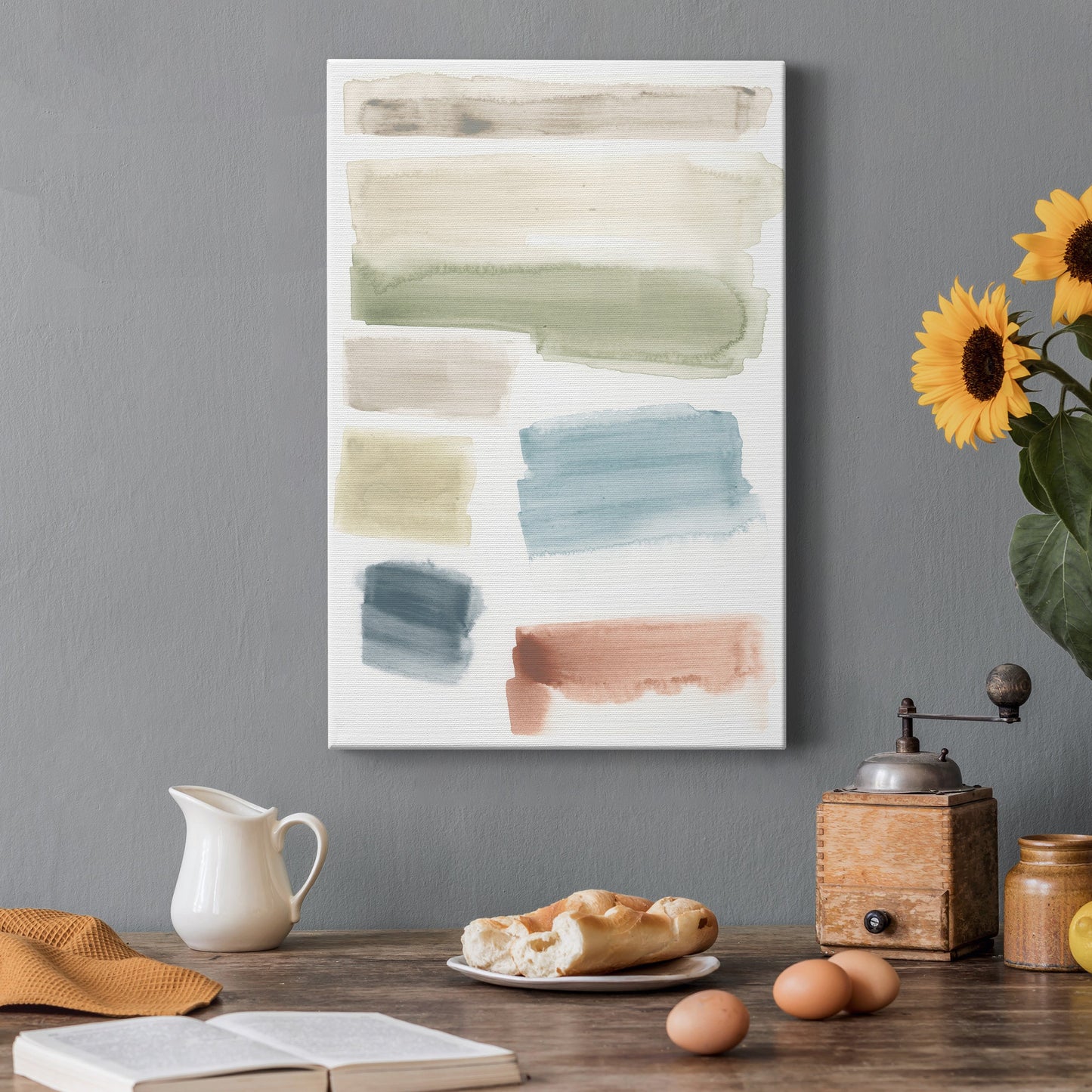 Watercolor Swatches I Premium Gallery Wrapped Canvas - Ready to Hang