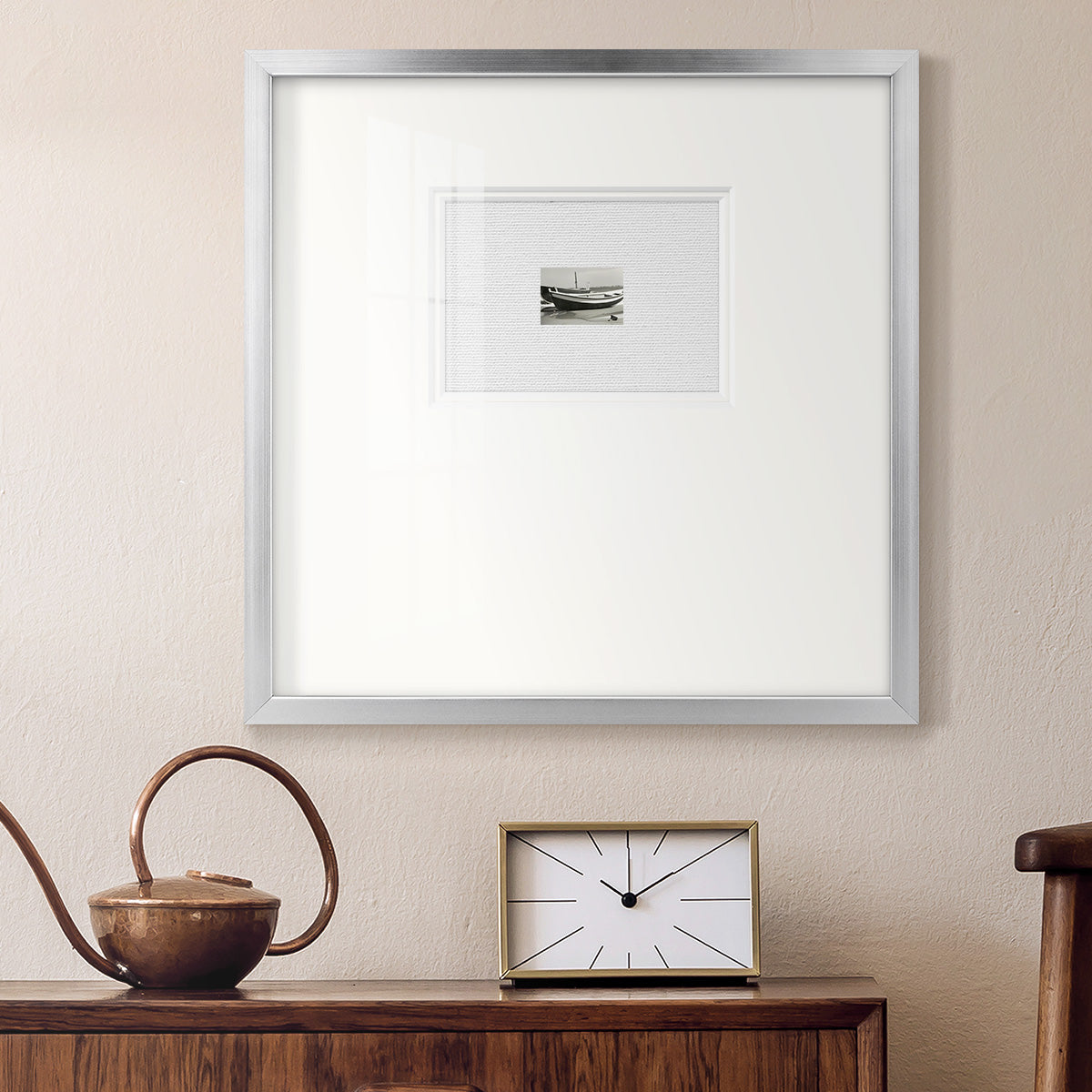 Vintage Rowboat III Premium Framed Print Double Matboard