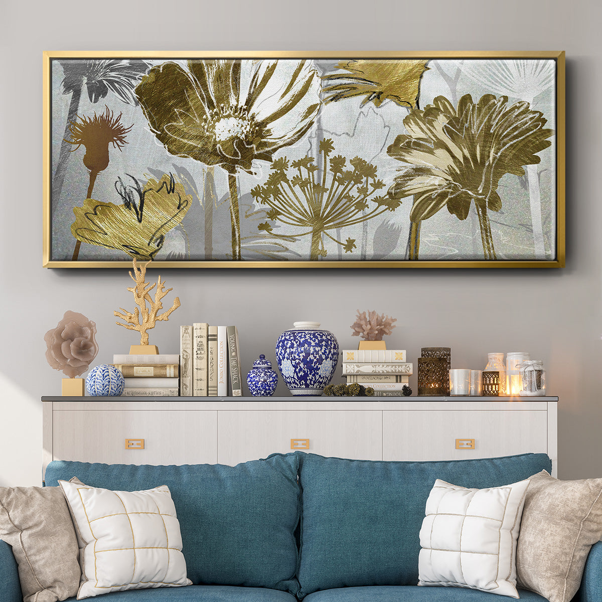 Summer - Floater Framed Canvas Print