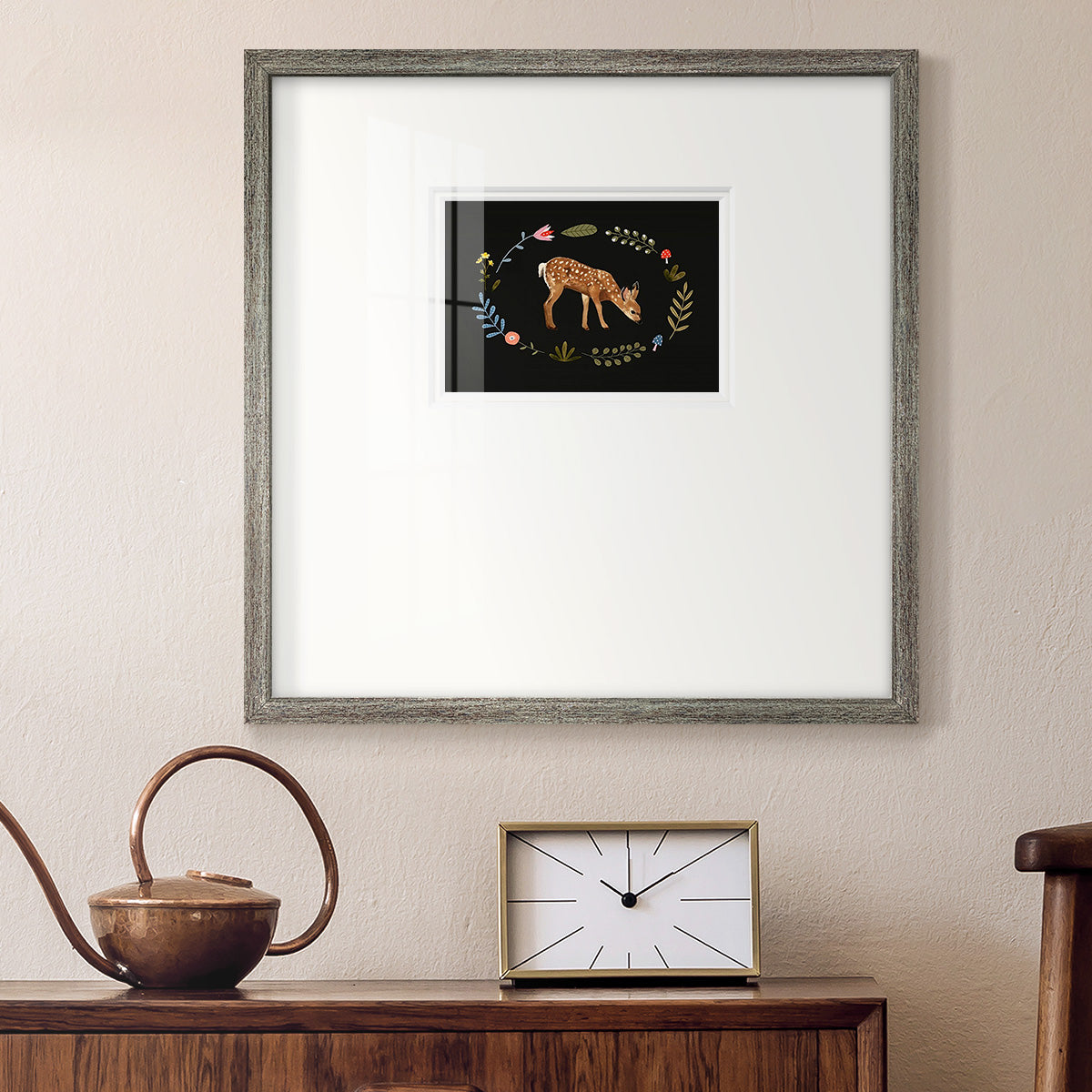 Critter & Foliage III Premium Framed Print Double Matboard