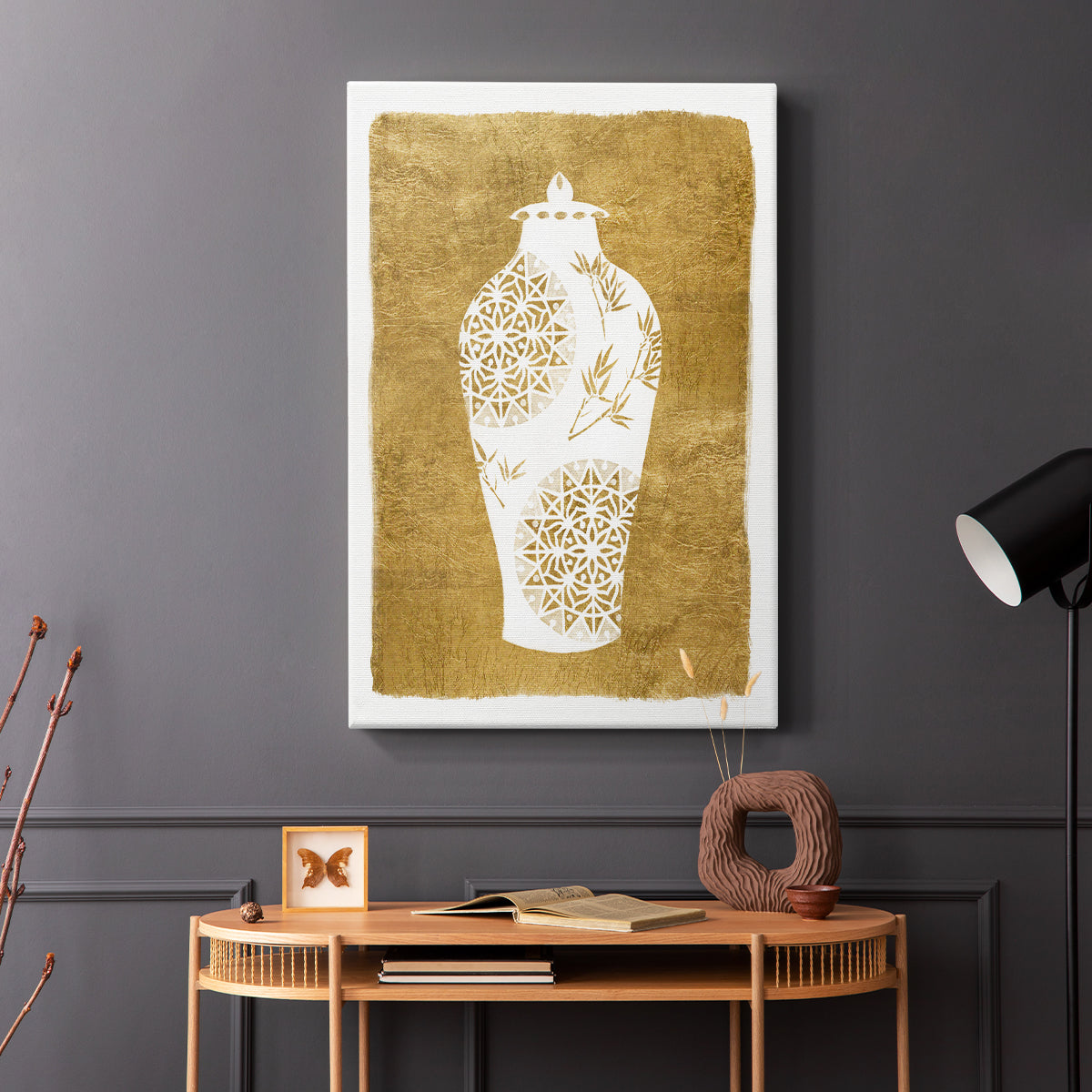 Golden Urn II - Canvas Art Print