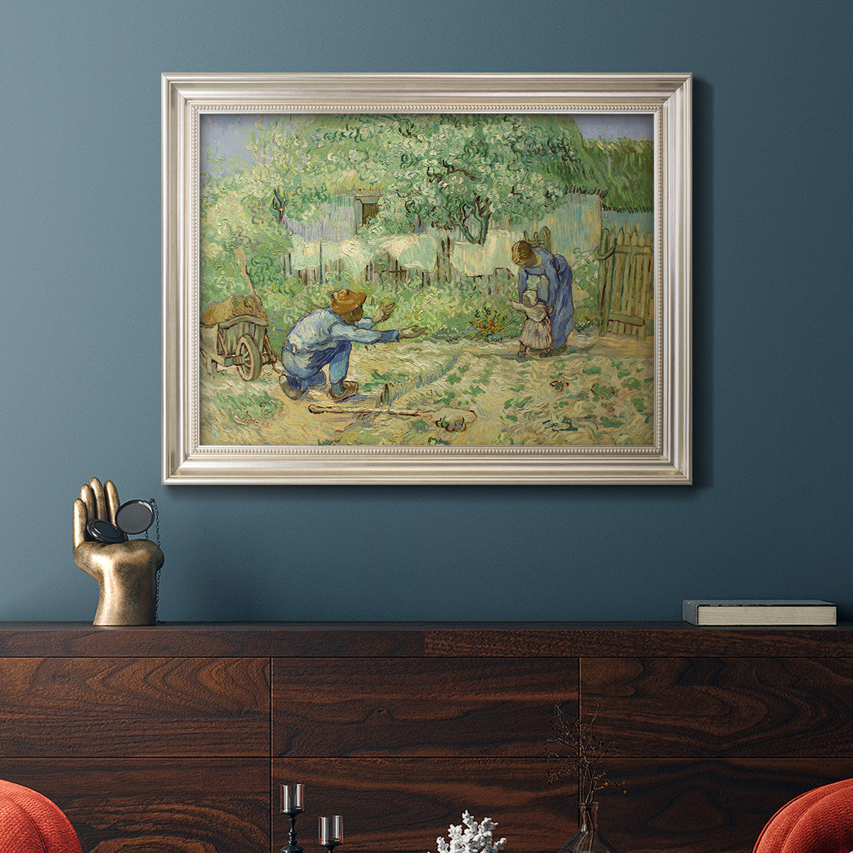 First Steps - Ornate Framed Canvas Print