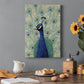 Blue Peacock II Premium Gallery Wrapped Canvas - Ready to Hang