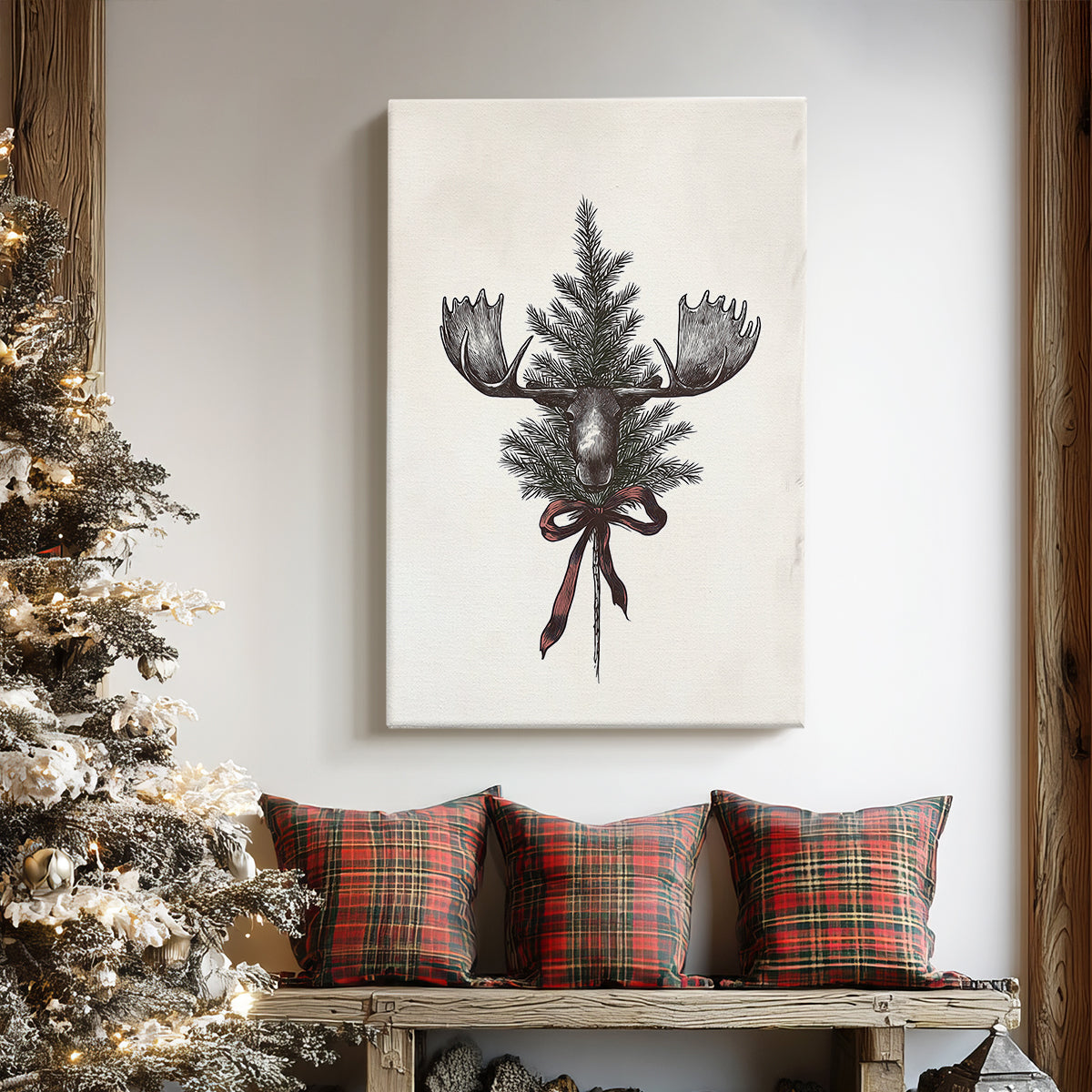 Yule of Frostlit Promise - Canvas Art Print