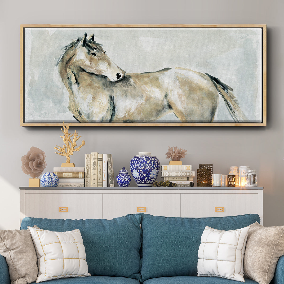 Turning Toward Home - Floater Framed Canvas Print