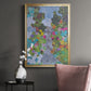 Magenta Garden - Modern Framed Canvas Print