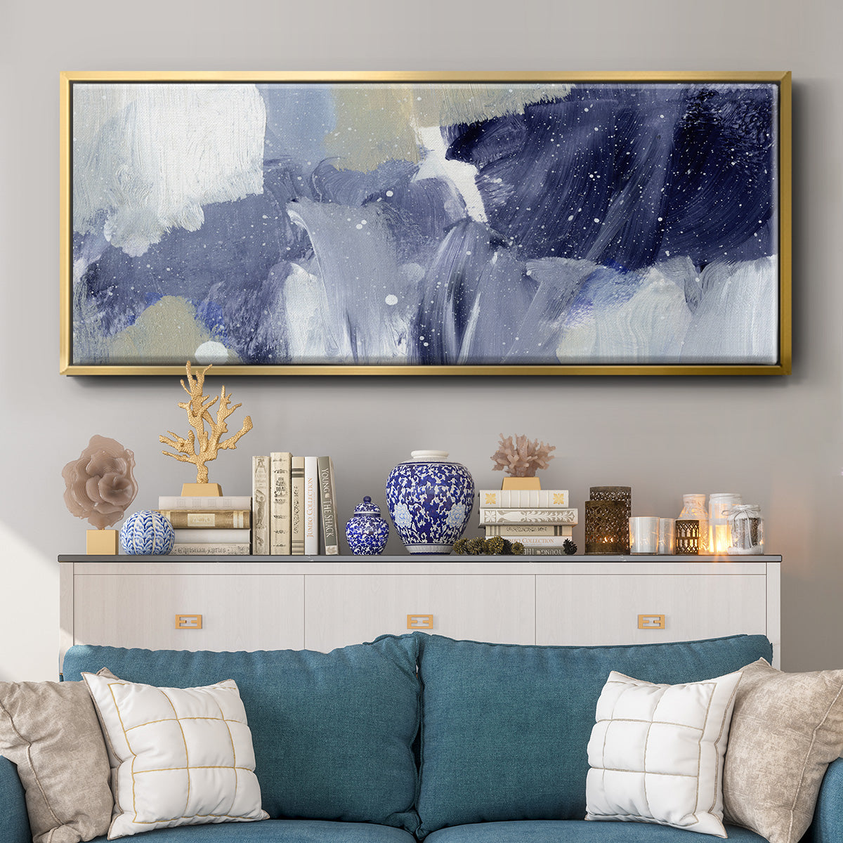 Sky Break II - Floater Framed Canvas Print