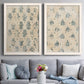 Vintage Blockprint I - Premium Framed Canvas 2 Piece Set - Ready to Hang