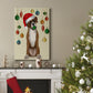 Christmas Boxer and Bauble Ball - Gallery Wrapped Canvas