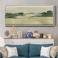 Watercolor Pasture I - Floater Framed Canvas Print