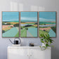 Bright Colored Countryside I - Framed Premium Gallery Wrapped Canvas L Frame 3 Piece Set - Ready to Hang