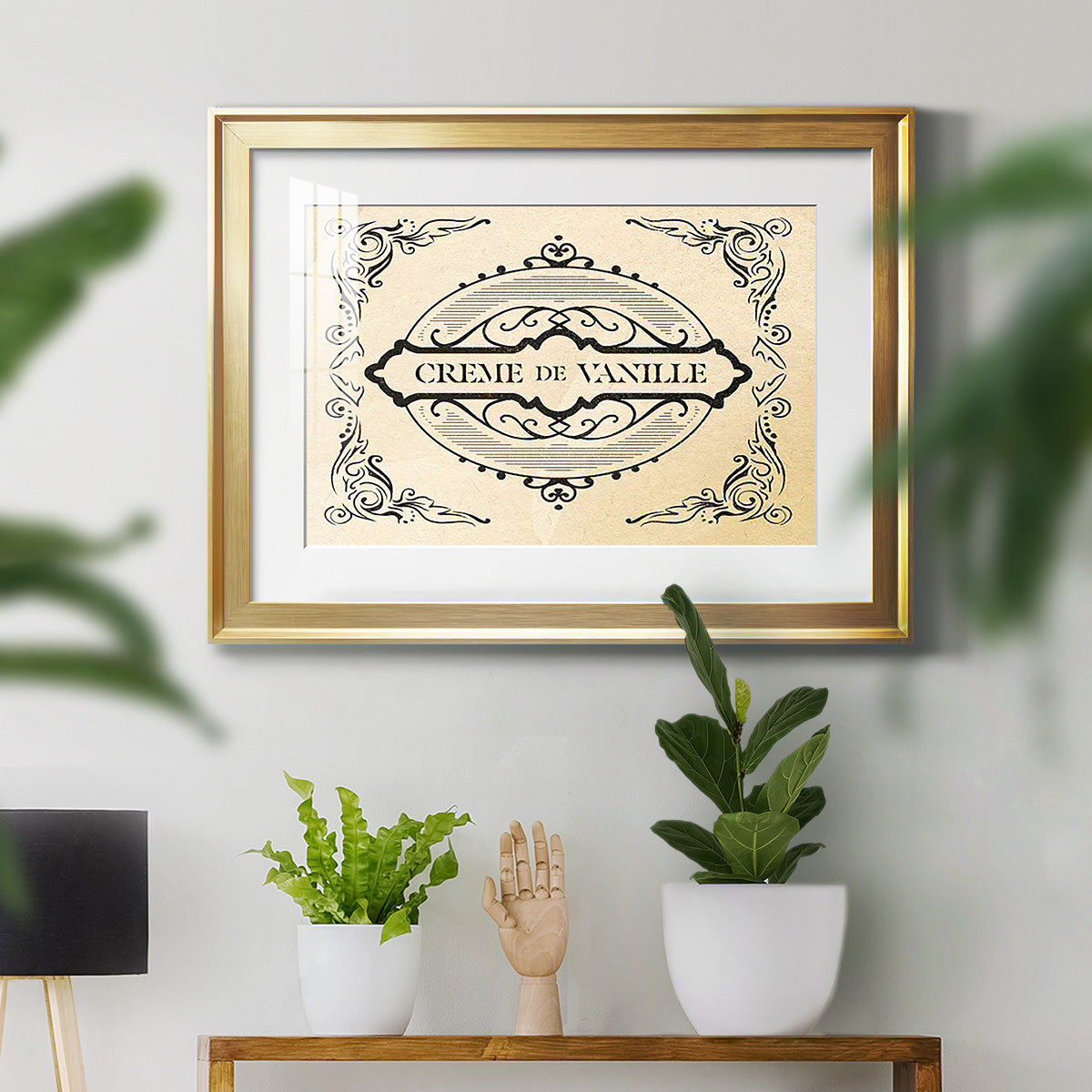 Antique French Label II - Modern Framed Art Print