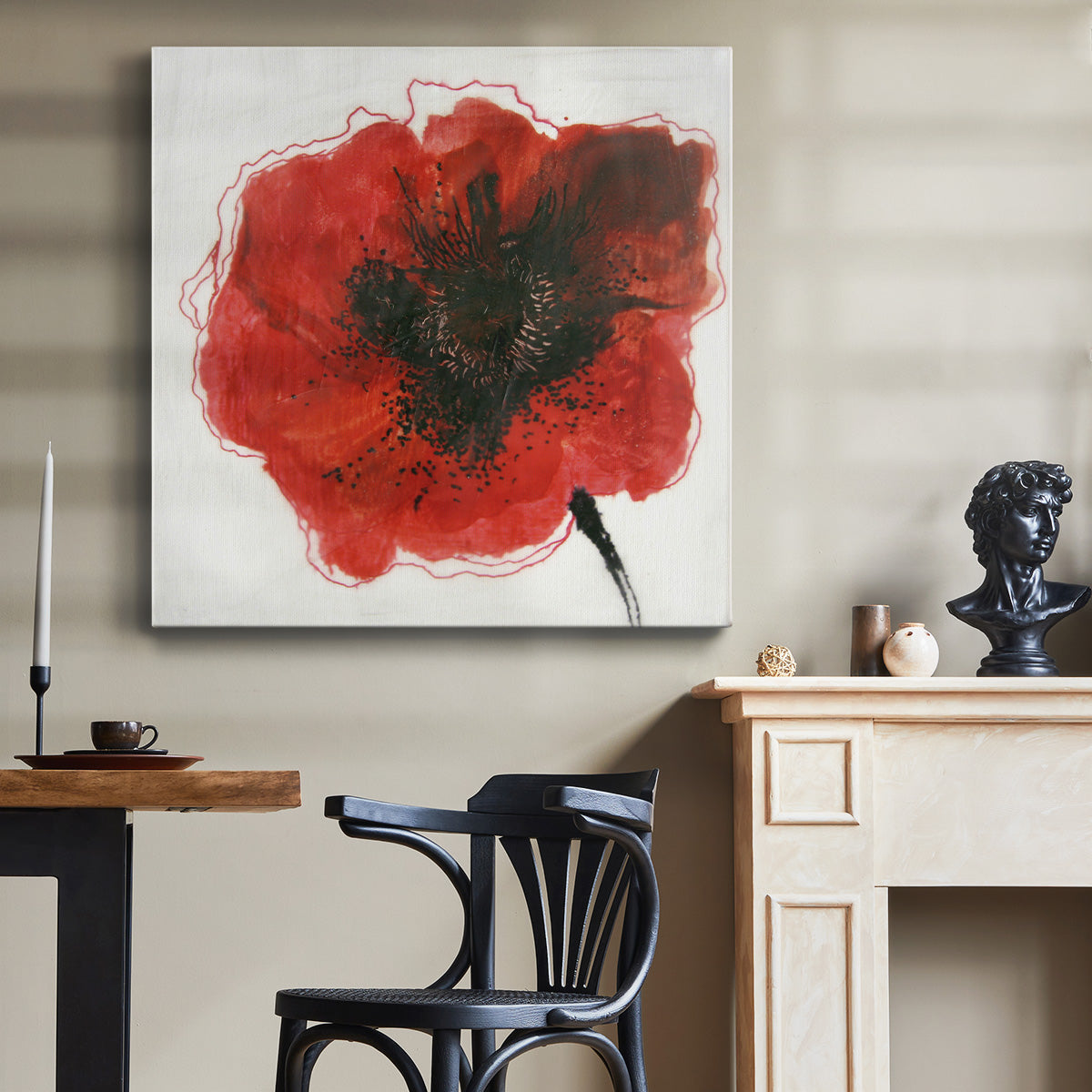 Red Drops I - Canvas Art Print