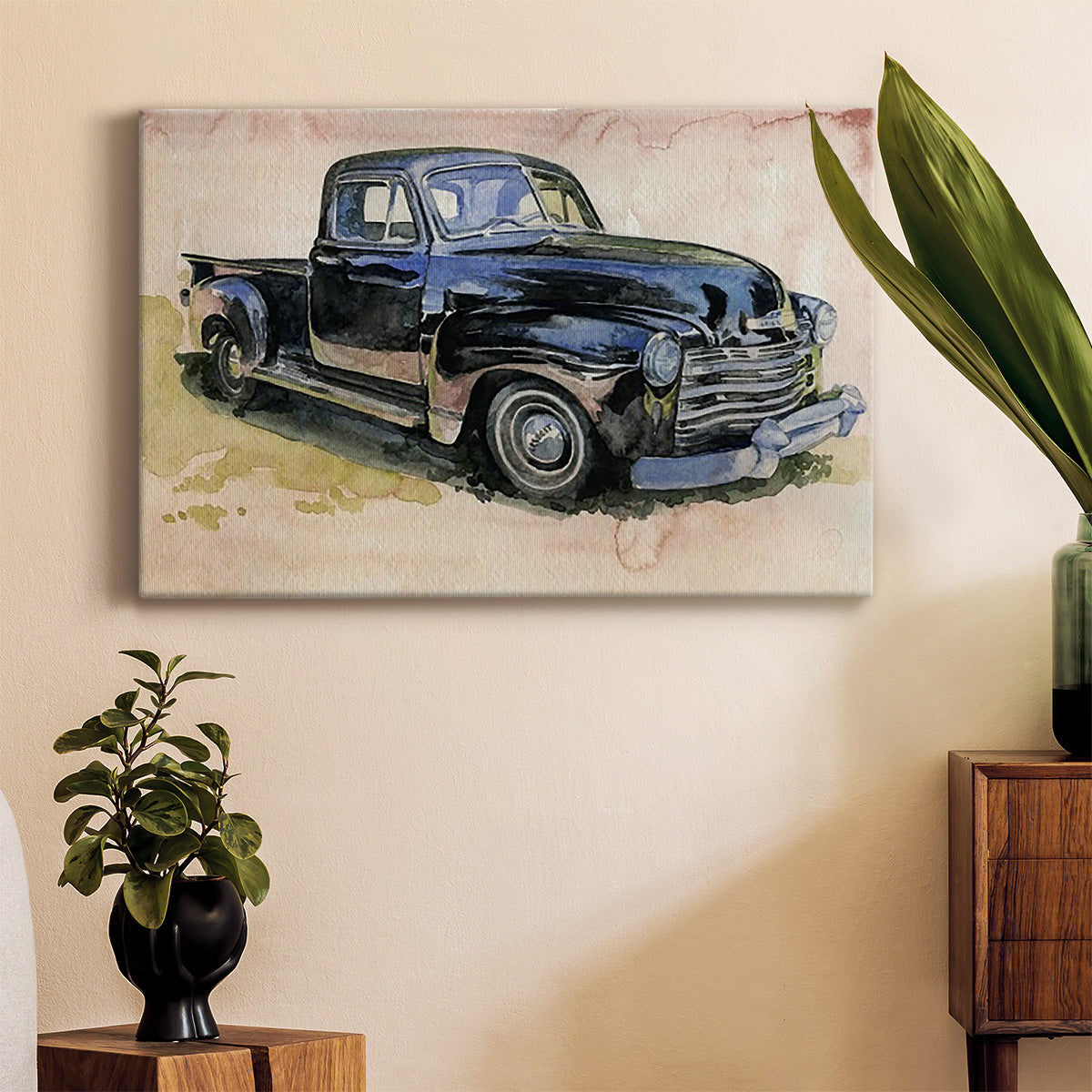 Antique Pickup II Premium Gallery Wrapped Canvas - Ready to Hang