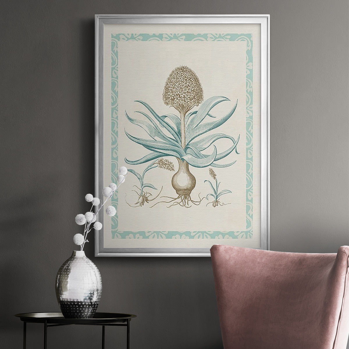 Willow Blue Besler IV - Modern Framed Canvas Print