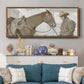 Work Friends I - Floater Framed Canvas Print