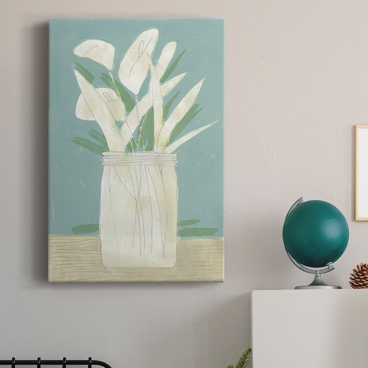 Muted Spring Arrangement IV Premium Gallery Wrapped Canvas - Ready to Hang