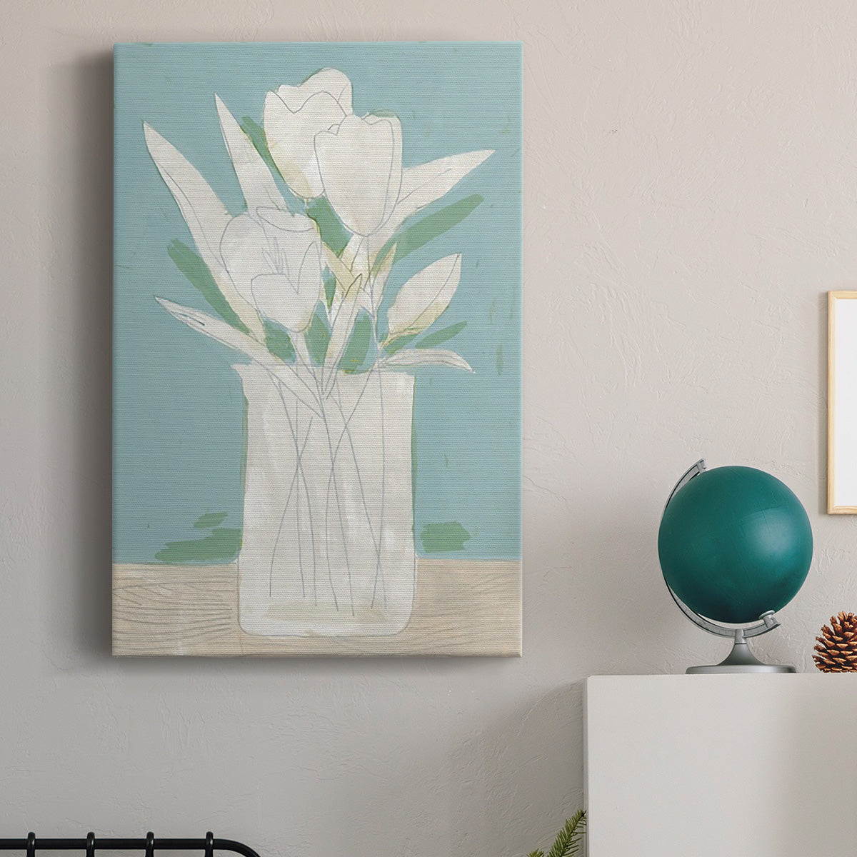 Muted Spring Arrangement II - Canvas Art Print