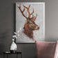 Stag Study II - Modern Framed Canvas Print