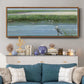 Wading at Dusk - Floater Framed Canvas Print