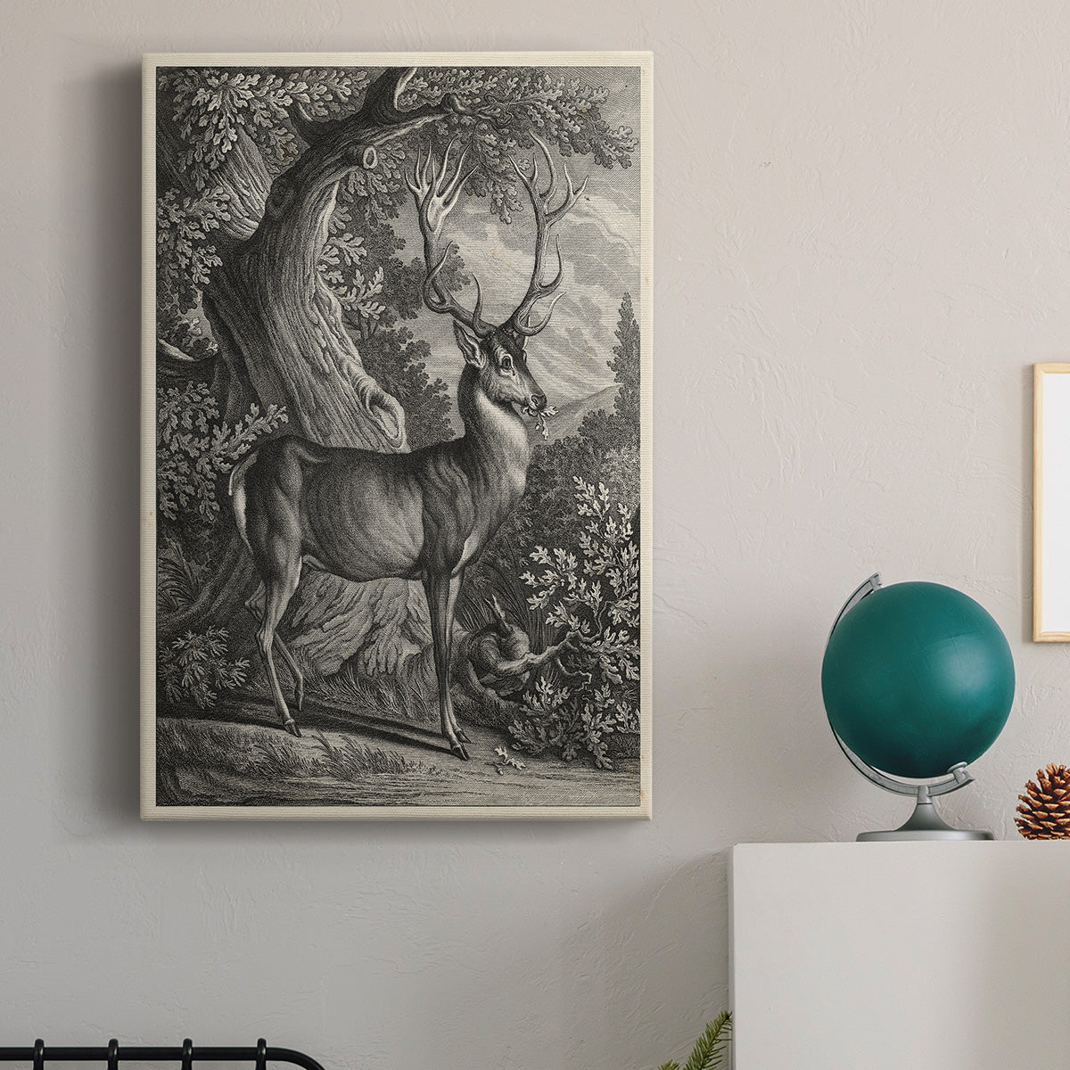 Woodland Deer I Premium Gallery Wrapped Canvas - Ready to Hang