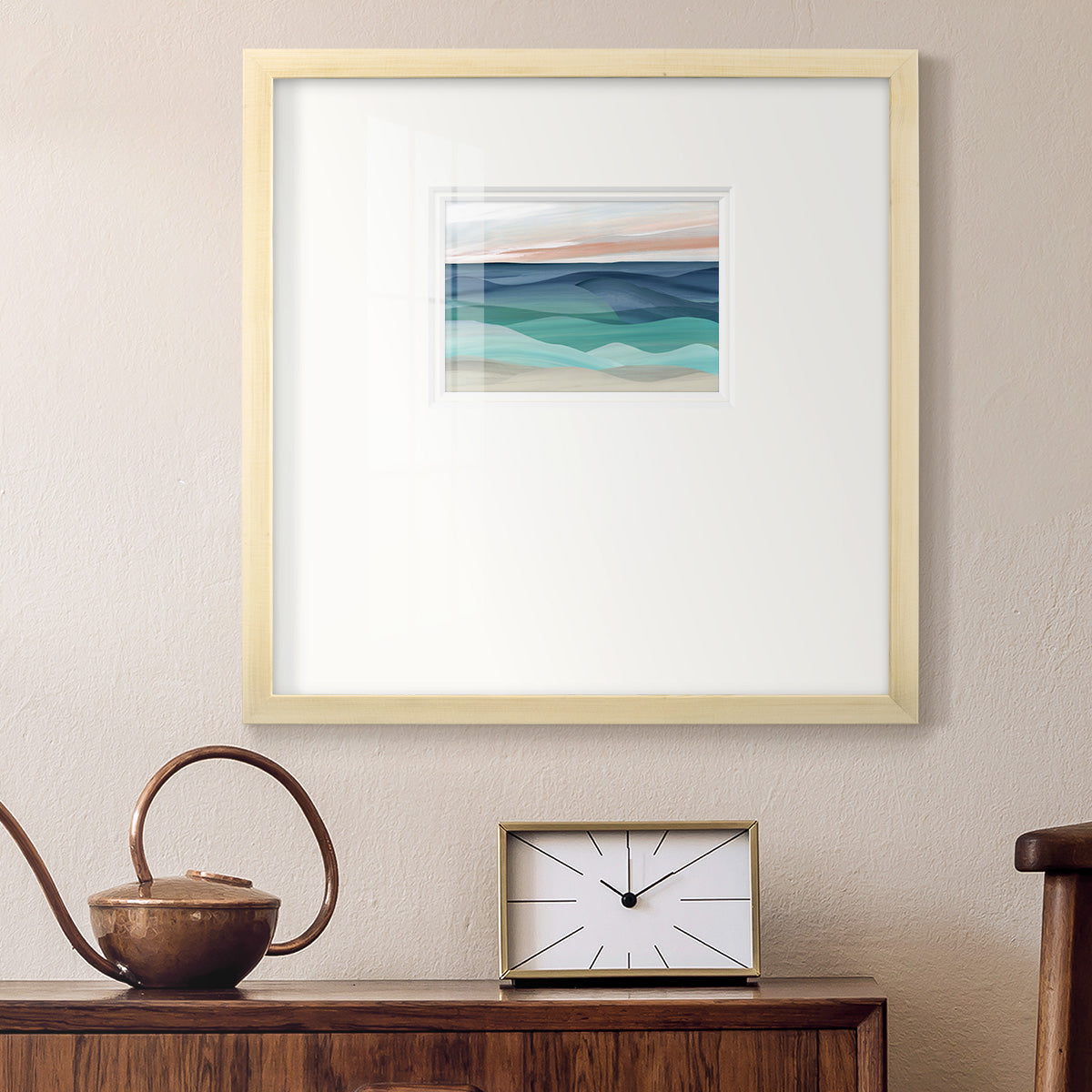 Shifting Seas Premium Framed Print Double Matboard