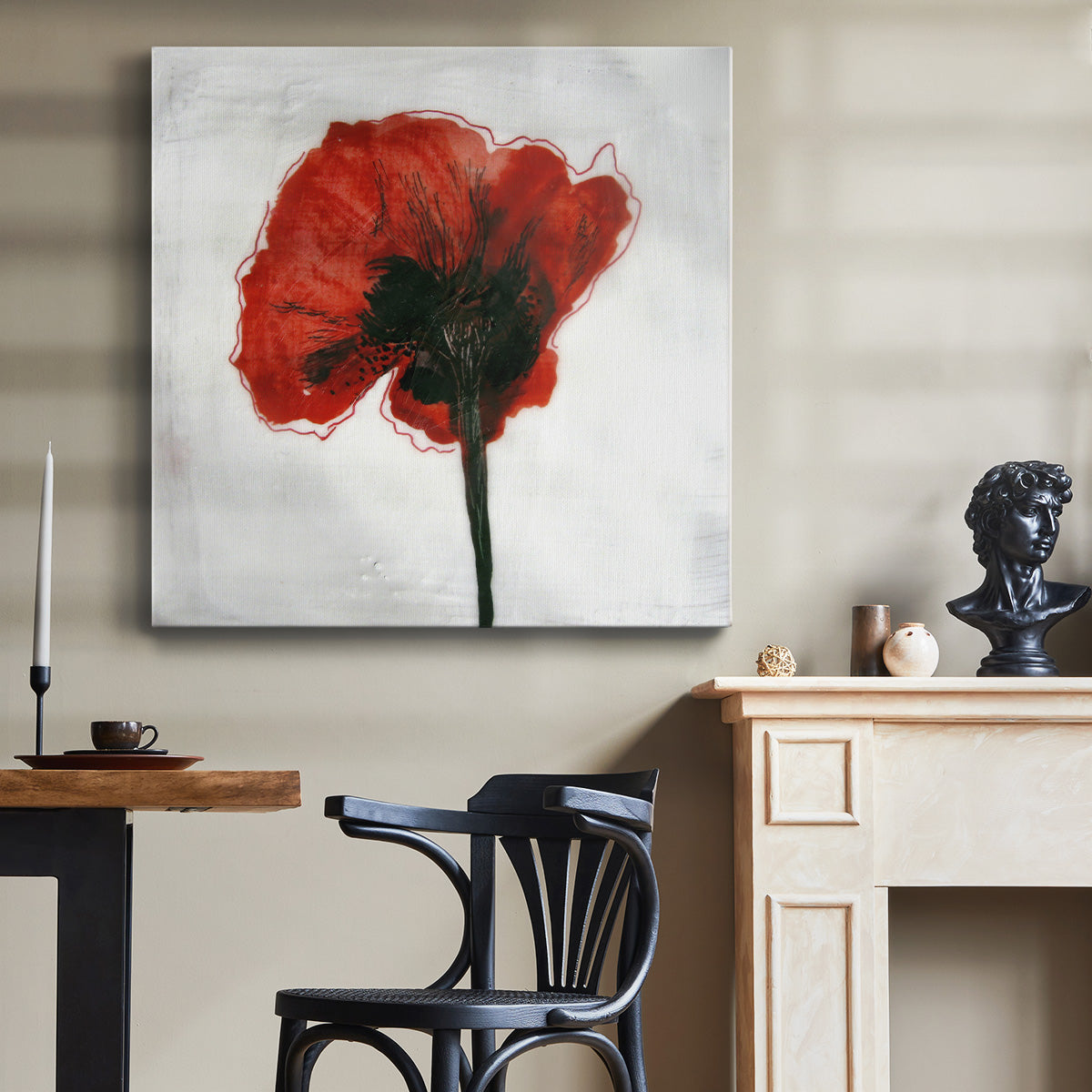 Red Drops VI - Canvas Art Print