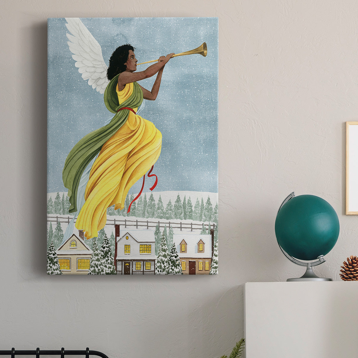 Christmas Angel I Premium Gallery Wrapped Canvas - Ready to Hang