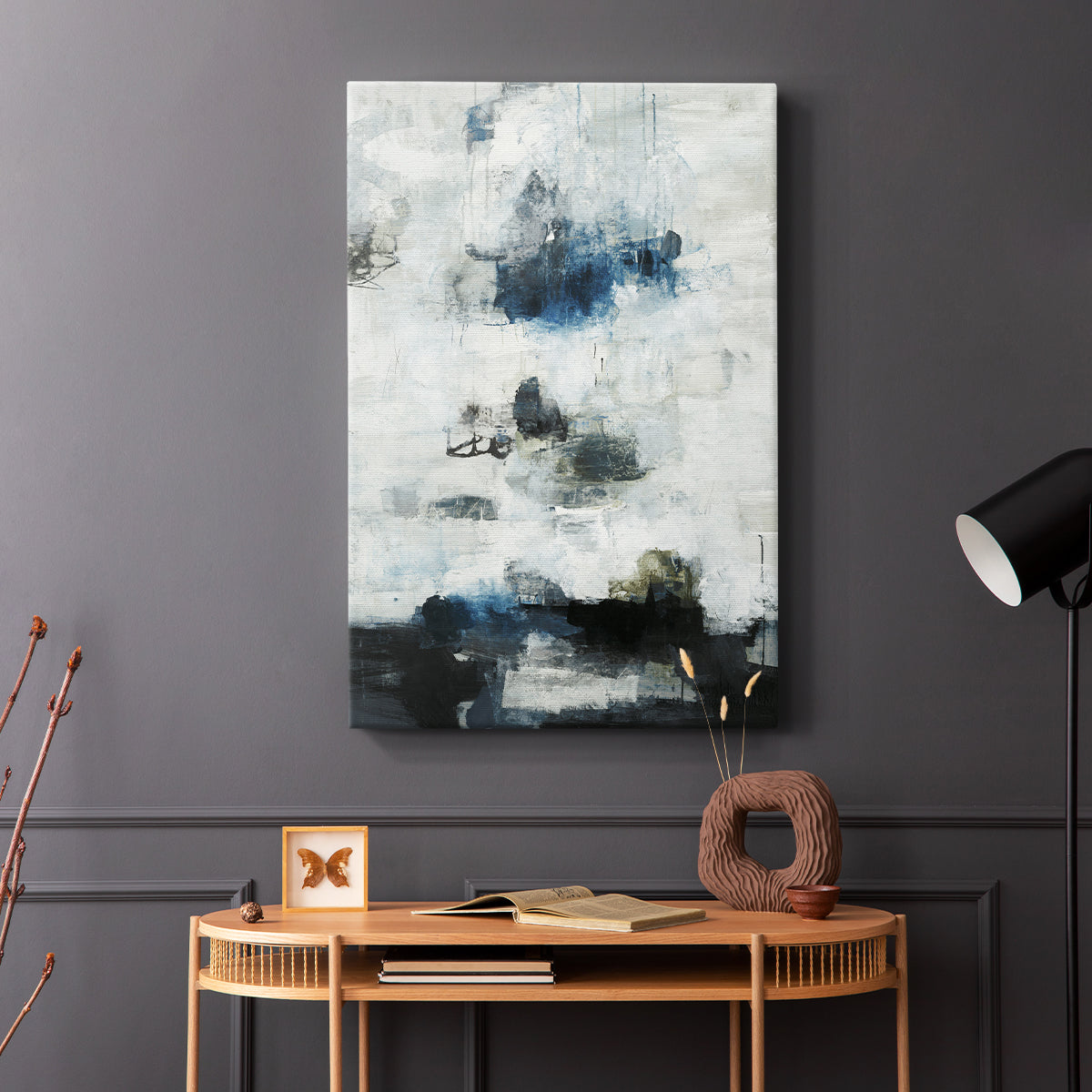 Black & Blue - Canvas Art Print