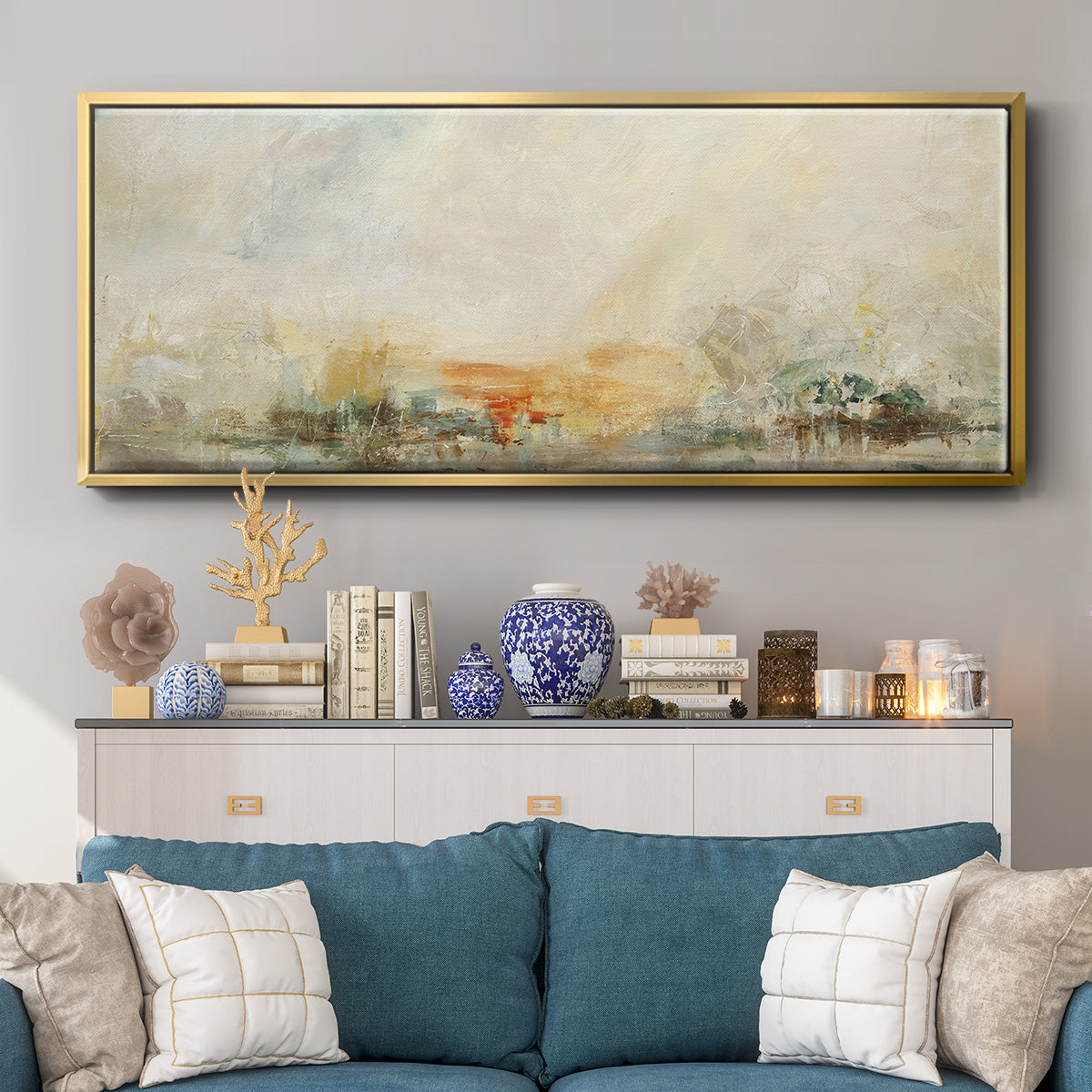 Old Masters World - Floater Framed Canvas Print