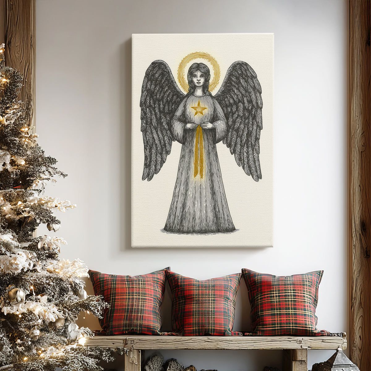 Pearled Promise of Yule - Canvas Art Print