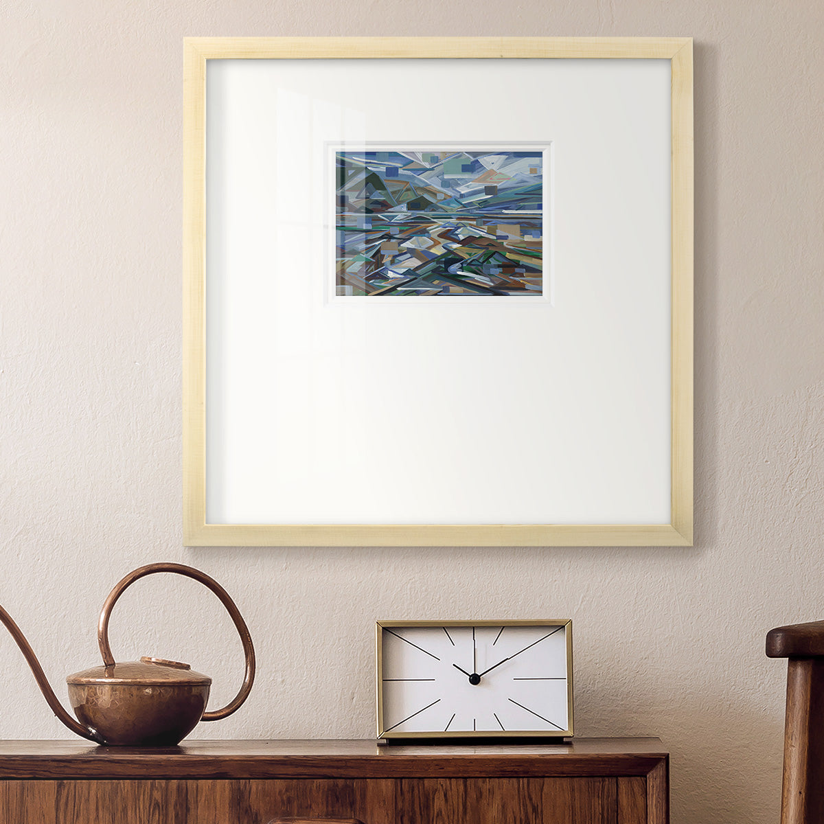 Low Tide- Premium Framed Print Double Matboard