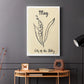 Birth Month V - Canvas Art Print