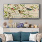 Grateful Thankful Blessed Birds - Floater Framed Canvas Print