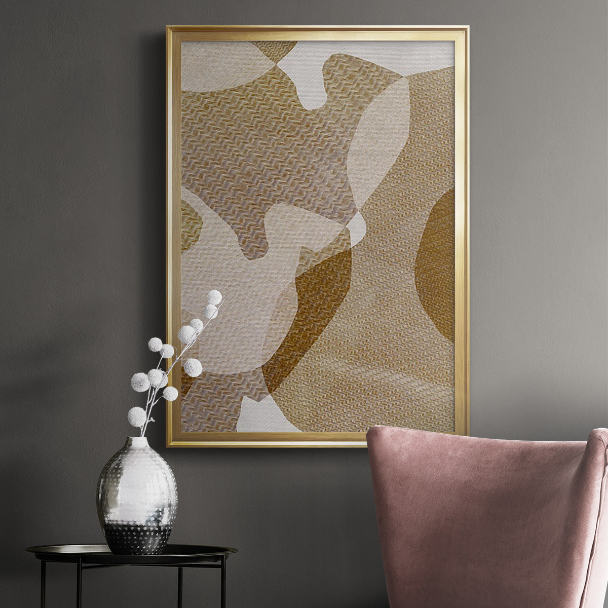 Texture Desert II - Modern Framed Canvas Print