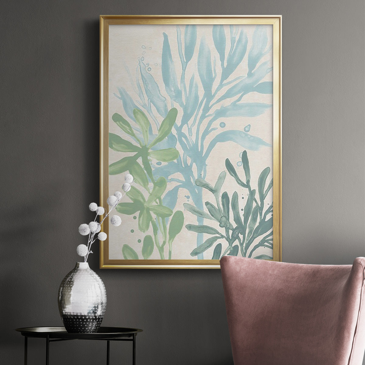 Swaying Seagrass II - Modern Framed Canvas Print