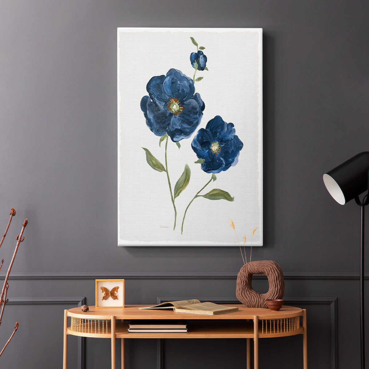 Blue Poppies - Canvas Art Print