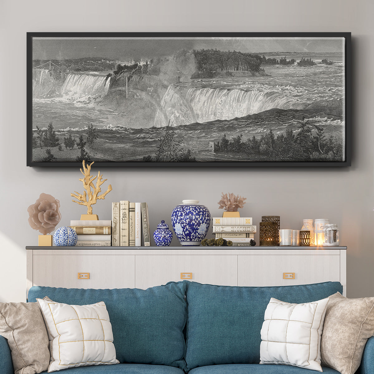 Niagara - Floater Framed Canvas Print
