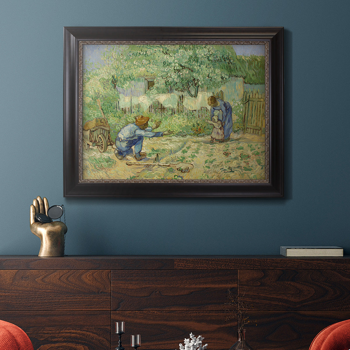 First Steps - Ornate Framed Canvas Print