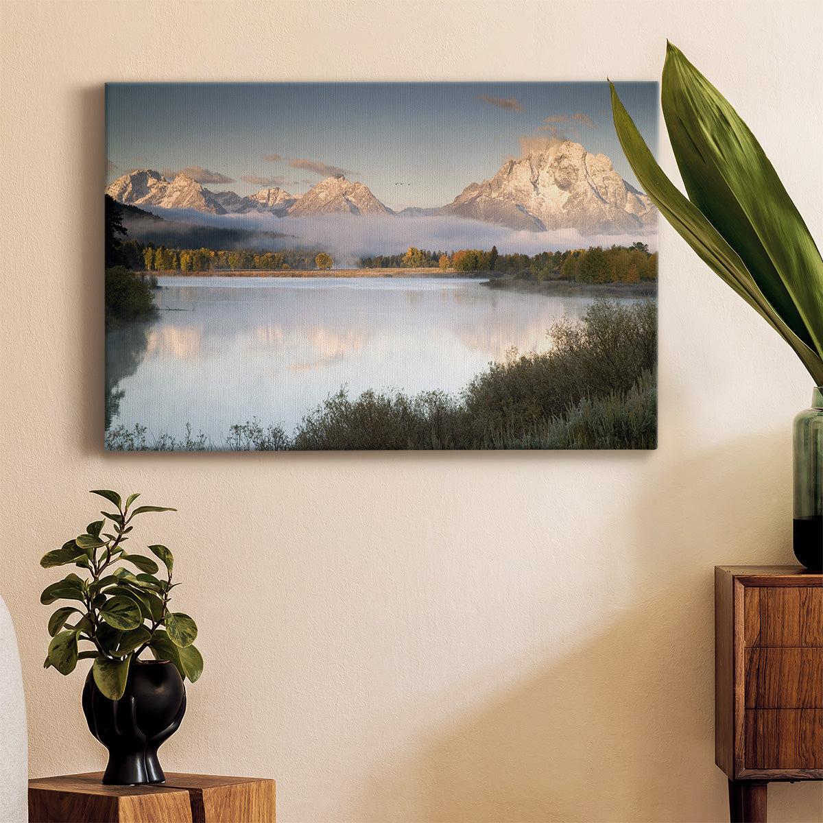 Snake River Fog Premium Gallery Wrapped Canvas - Ready to Hang