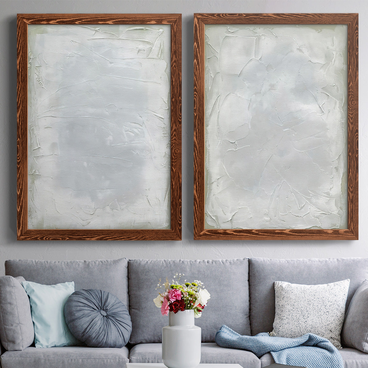 Subtle Transitions I - Premium Framed Canvas 2 Piece Set - Ready to Hang