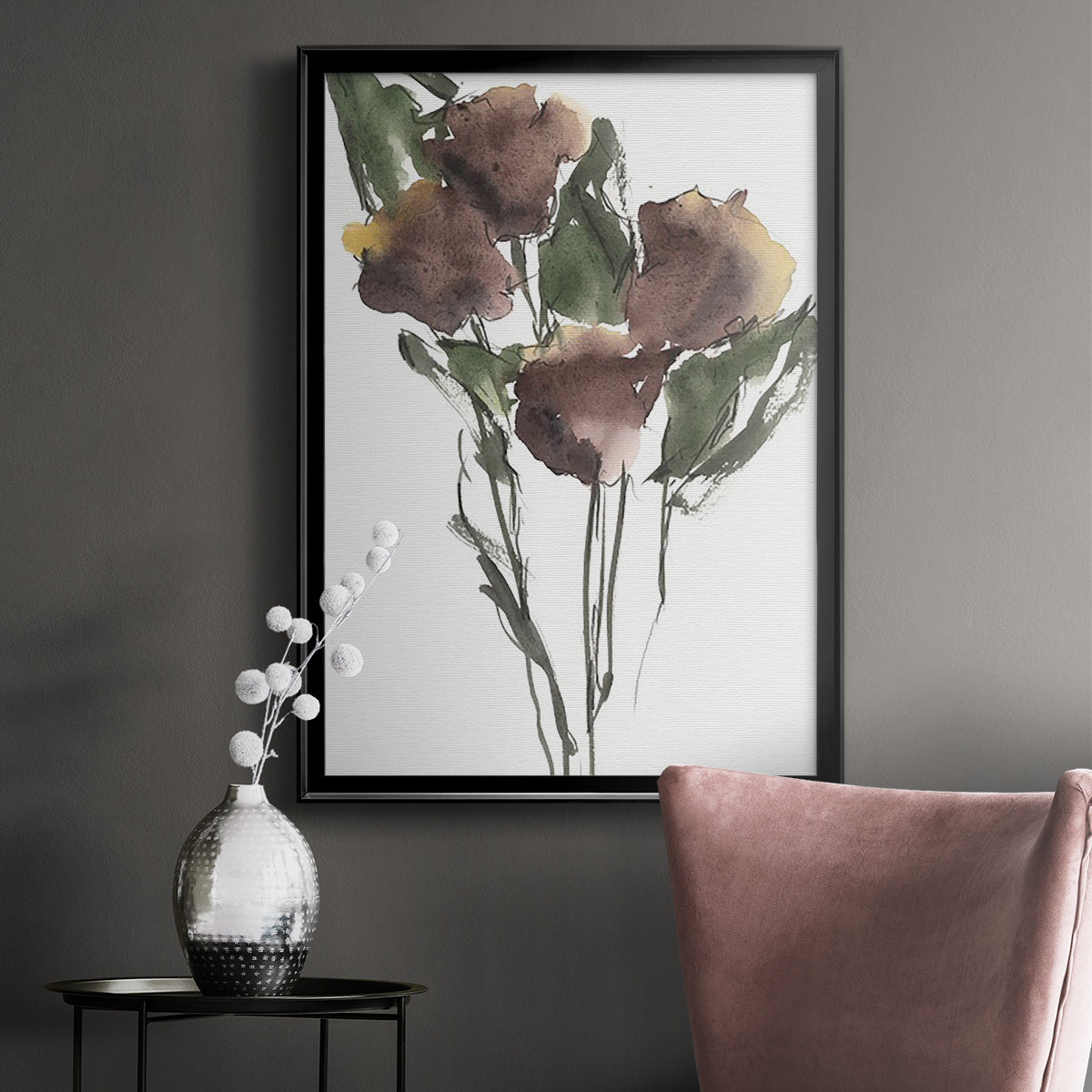 Growing Wild I - Modern Framed Canvas Print